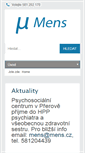 Mobile Screenshot of mens.cz